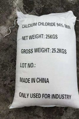 Ice Melting 94% Powdered Calcium Chloride  Cacl2 Anhydrous Industrial Grade